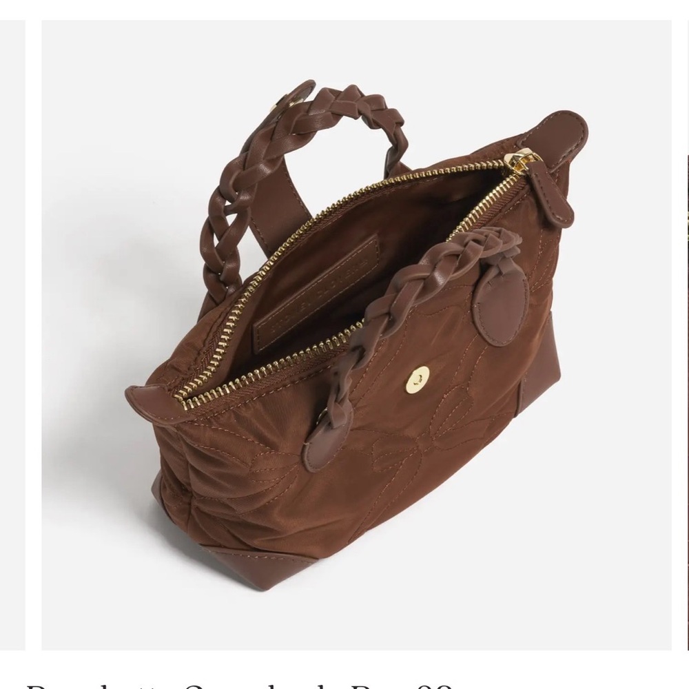 Stoney Clover Lane Brown Quilted Mini Bag - Picture 5 of 7